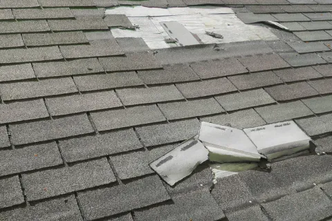 Roof repair work for damaged tiles by Up Top Roofing