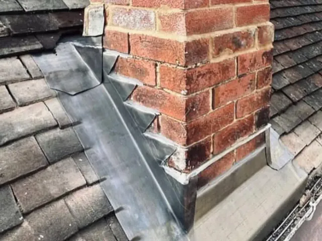 Lead flashing and chimney leak repair