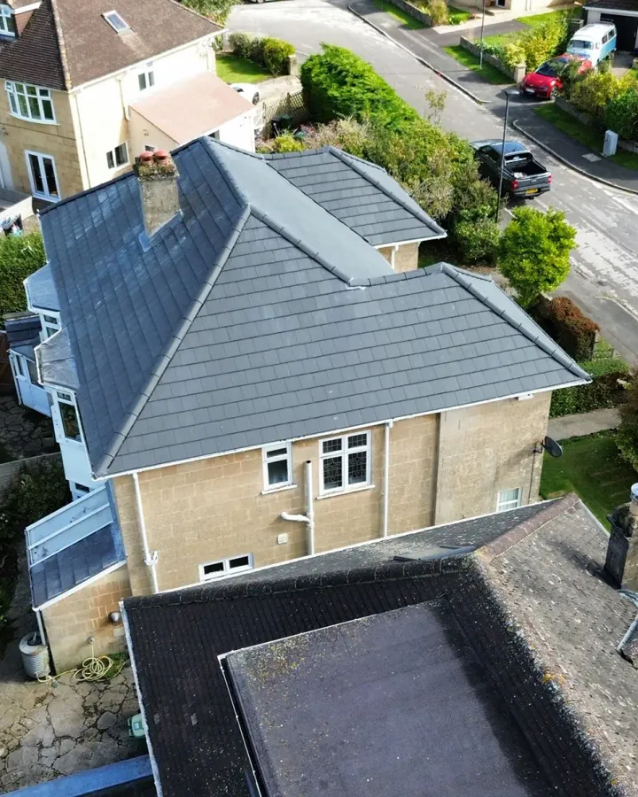 Slate and tiled pitched roofing installed by Up Top Roofing