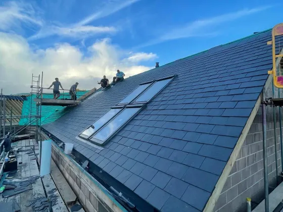 Up Top Roofing team on site
