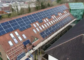 Solar PV installation on a Dorset roof by Up Top Solar