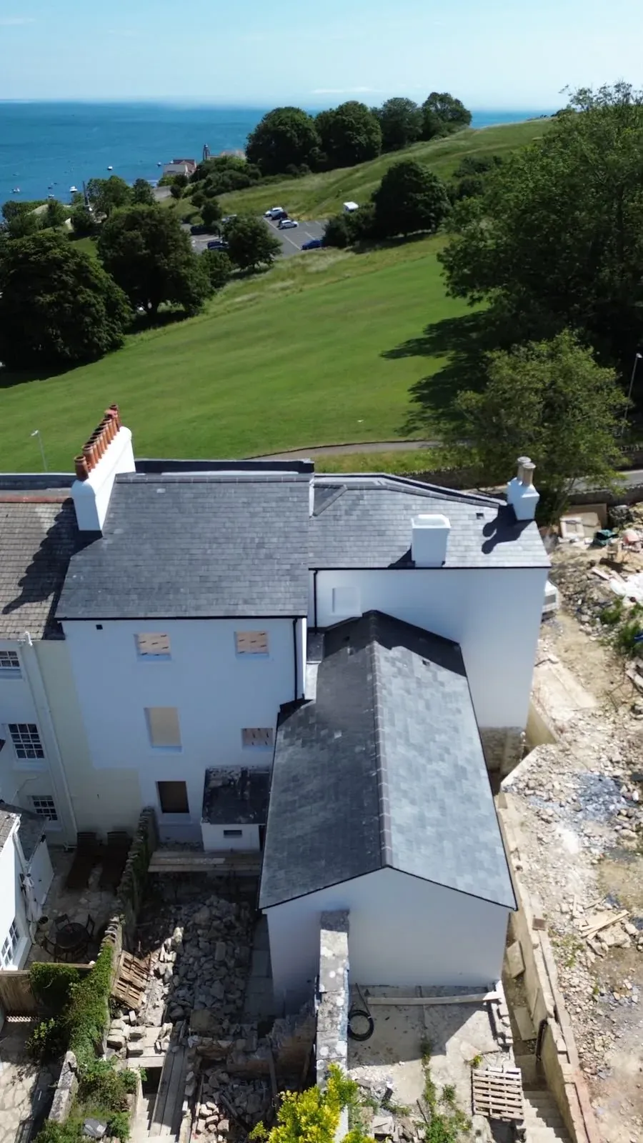 Coastal Swanage property completed with Spanish ESCO natural slate roofing