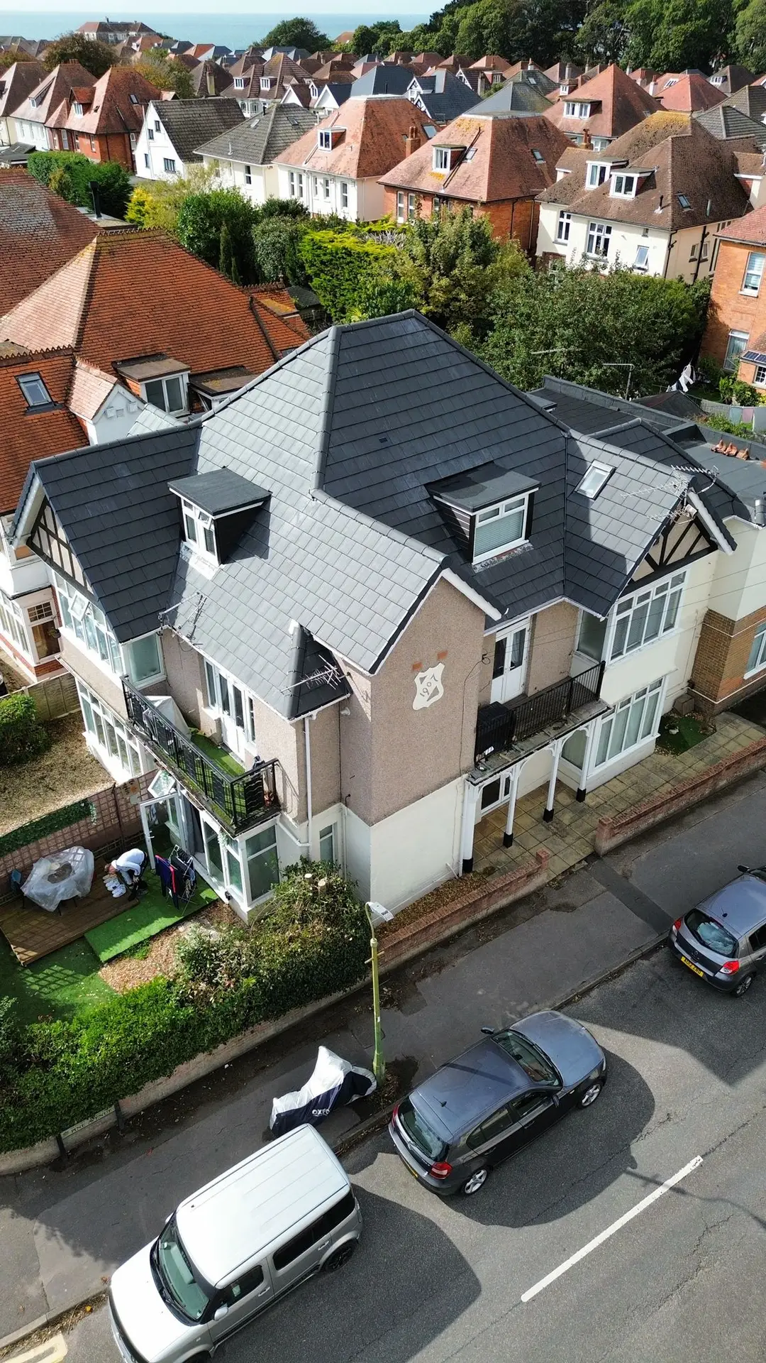 Completed pitched roof installation in Bournemouth by Up Top Roofing