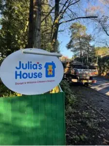 Celebrating success of Christmas lights service for Julia’s House - Up Top Roofing